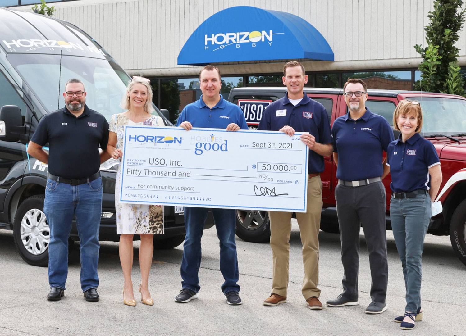 Horizon Hobby USO 50,000 check presentation Press Release.jpg